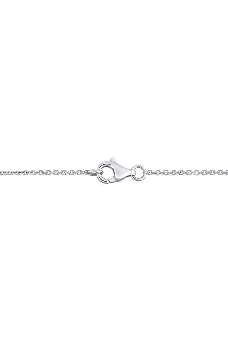 Julianna B. Diamond Bar Crossover Motif Necklace 14k, Alternate, color, White Gold