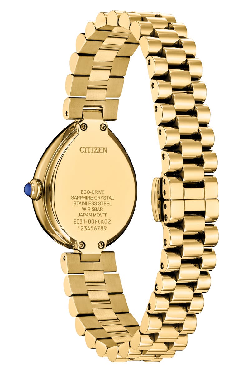 Citizen Rainell Classic Bracelet Watch, 31.3mm x 26mm, Alternate, color, Gold-Tone