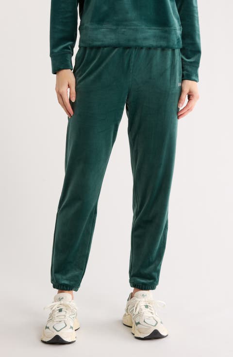 Rhinestone Logo High Waist Joggers