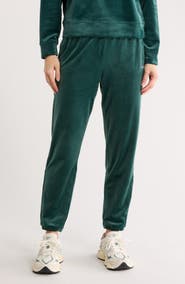 DKNY Rhinestone Logo High Waist Joggers