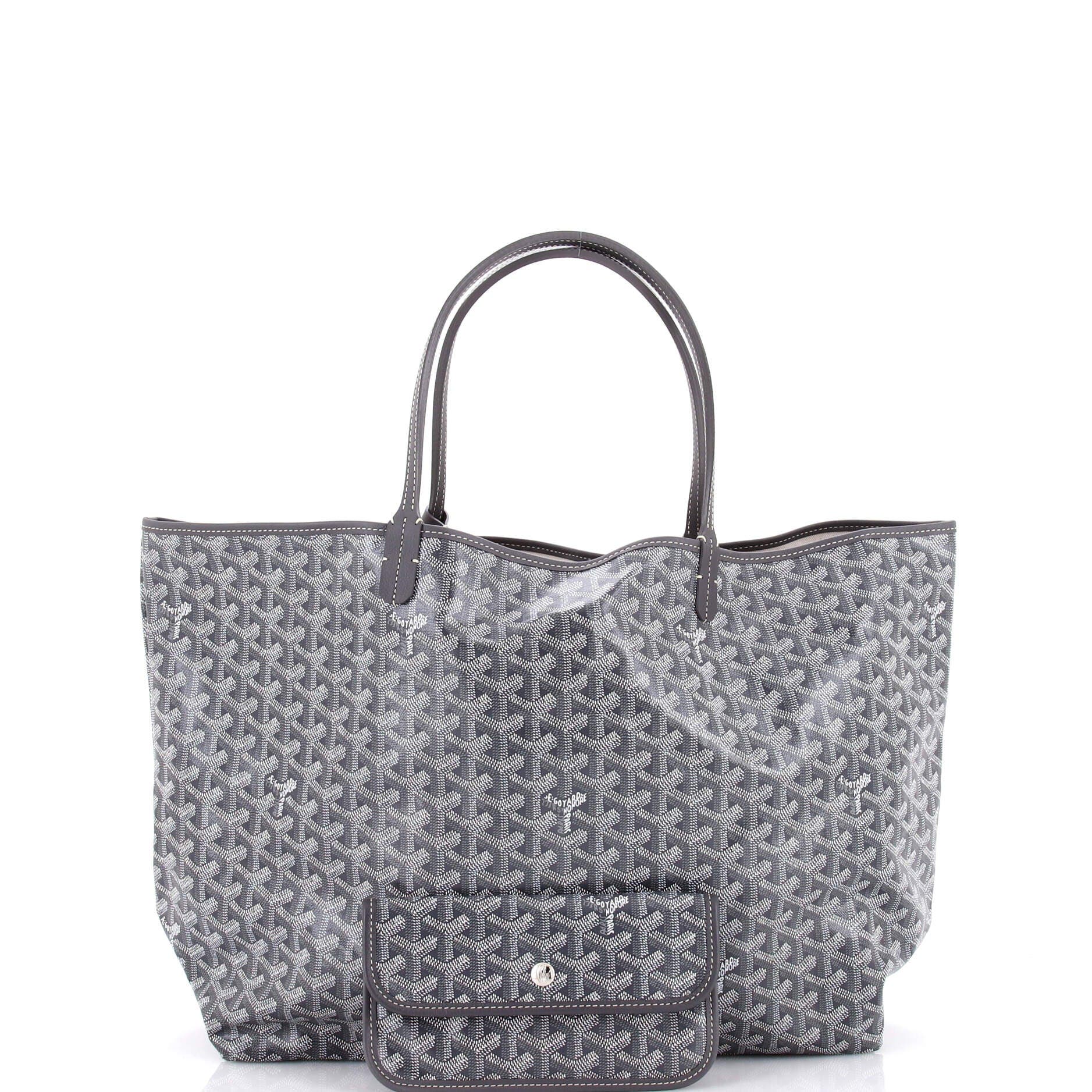 Pre-Owned Goyard Saint Louis Tote Coated Canvas GM, Alternate, color, Gray