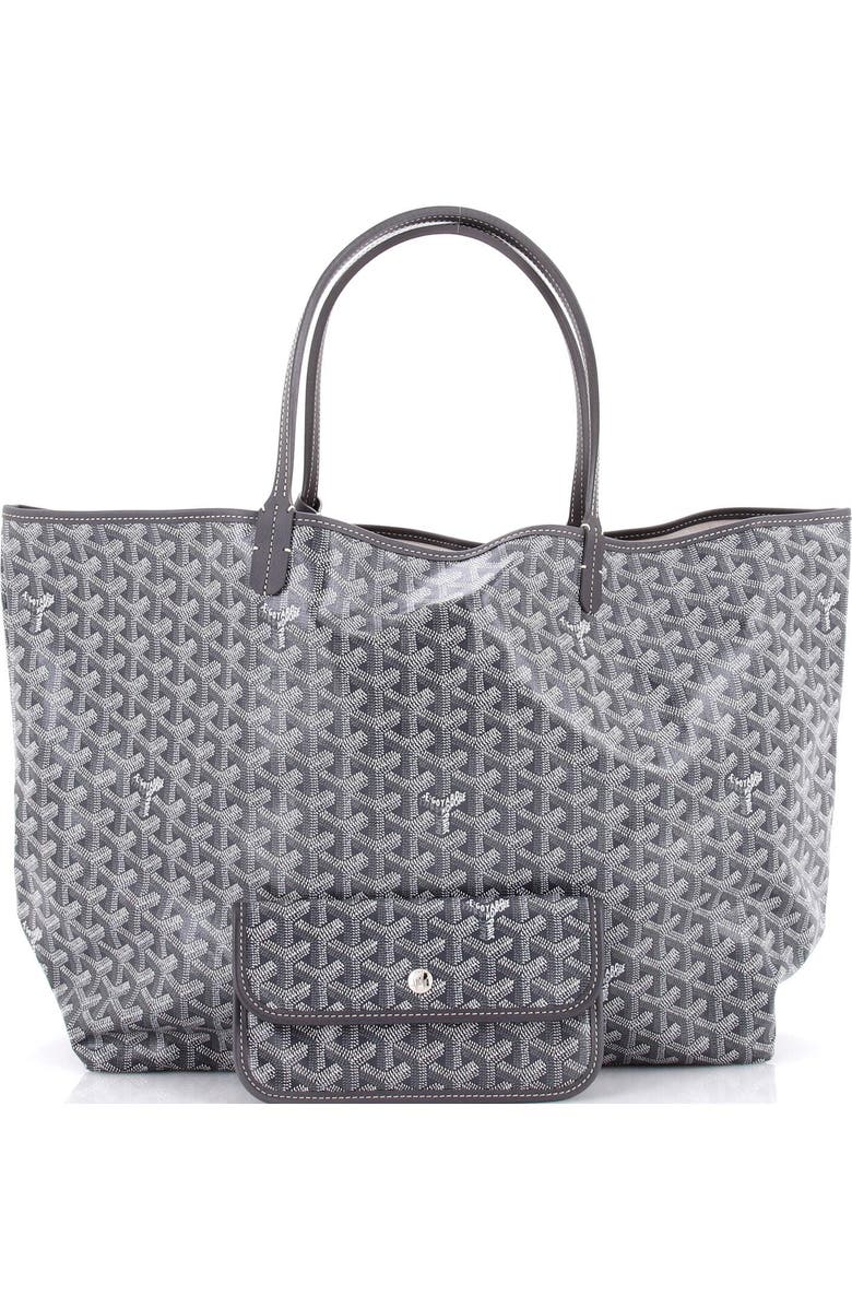 Pre-Owned Goyard Saint Louis Tote Coated Canvas GM, Alternate, color, Gray