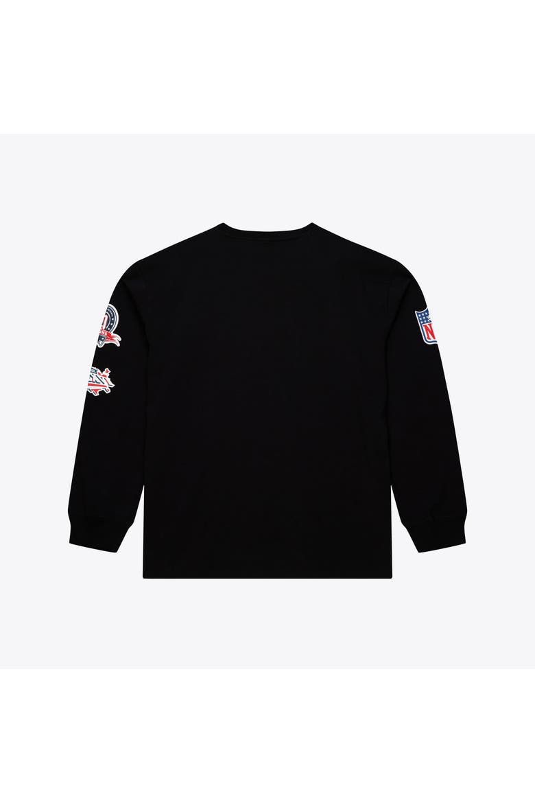 Men's Mitchell & Ness  Black New England Patriots Big & Tall Training Camp Long Sleeve T-Shirt, Alternate, color, Black