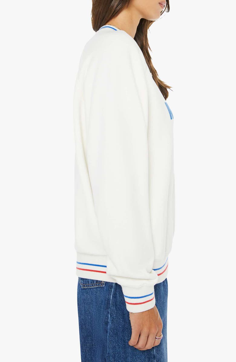 MOTHER The Big Sport Graphic Sweatshirt, Alternate, color, Silly Kumquat