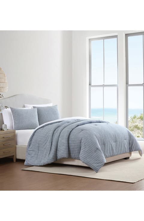 Jackson Stripe 3-Piece Cotton Comforter Set
