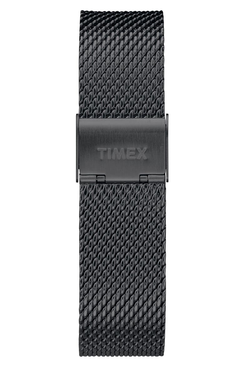 Fairfield Chronograph Mesh Strap Watch, 41mm, Alternate, color, BLACK
