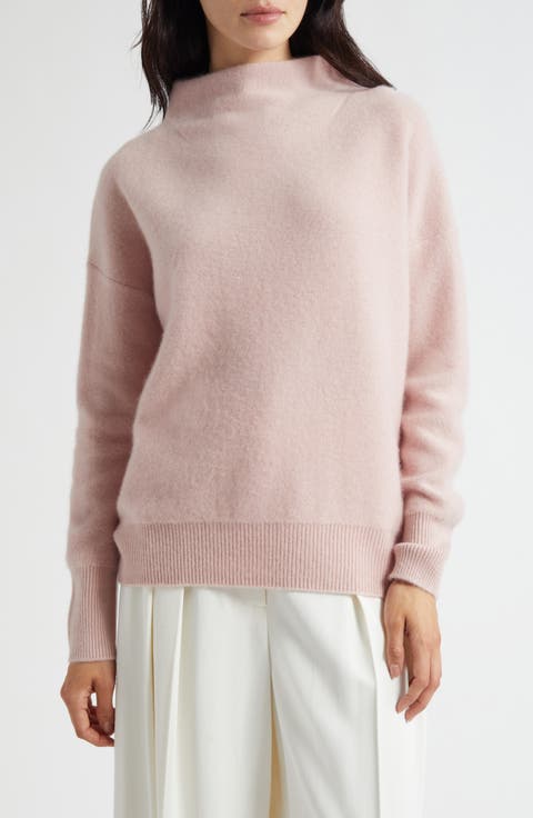 Boiled Cashmere Funnel Neck Pullover