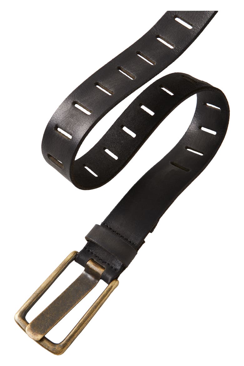 We the Free WTF Jona Leather Belt, Alternate, color, BLACK