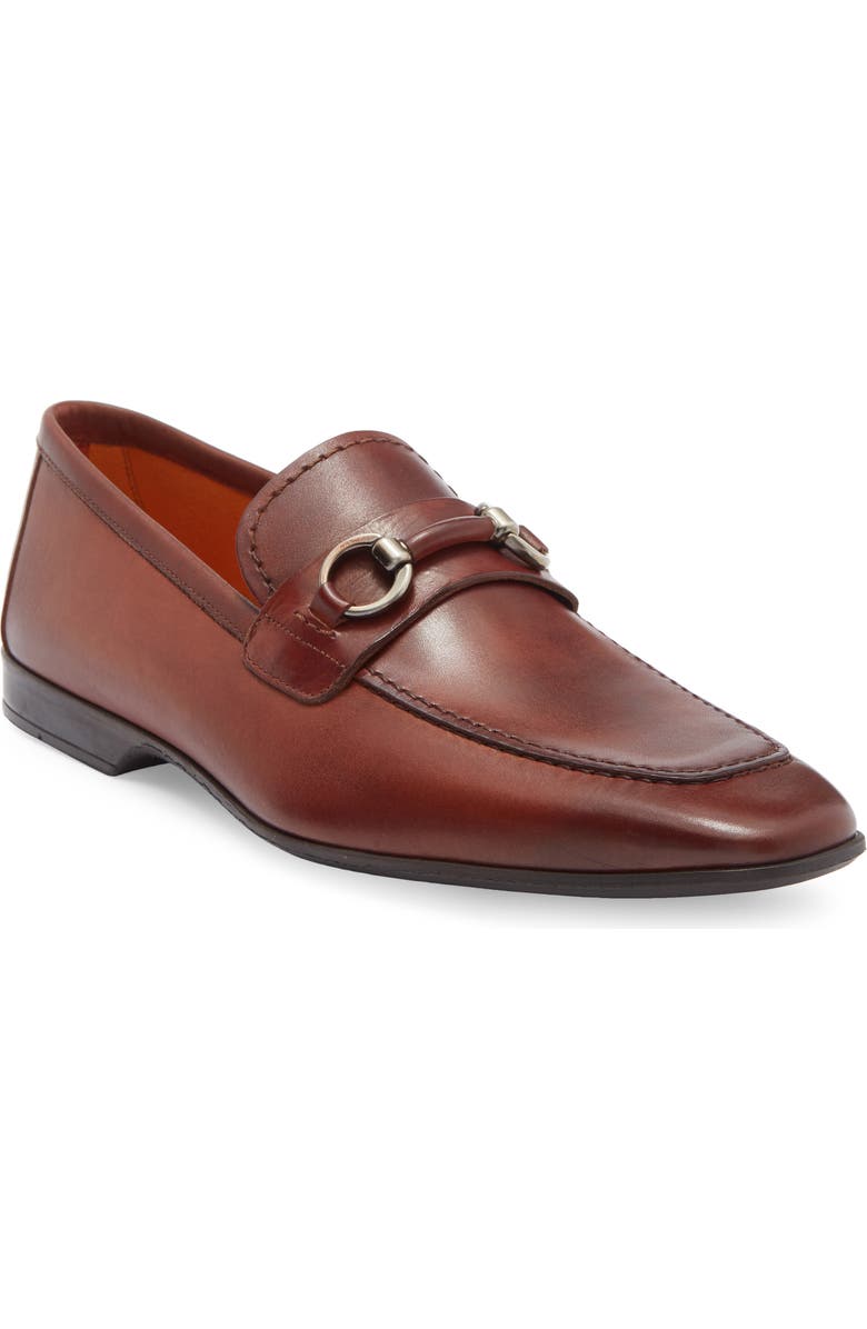 Magnanni Voto Leather Bit Loafer, Main, color, Cognac