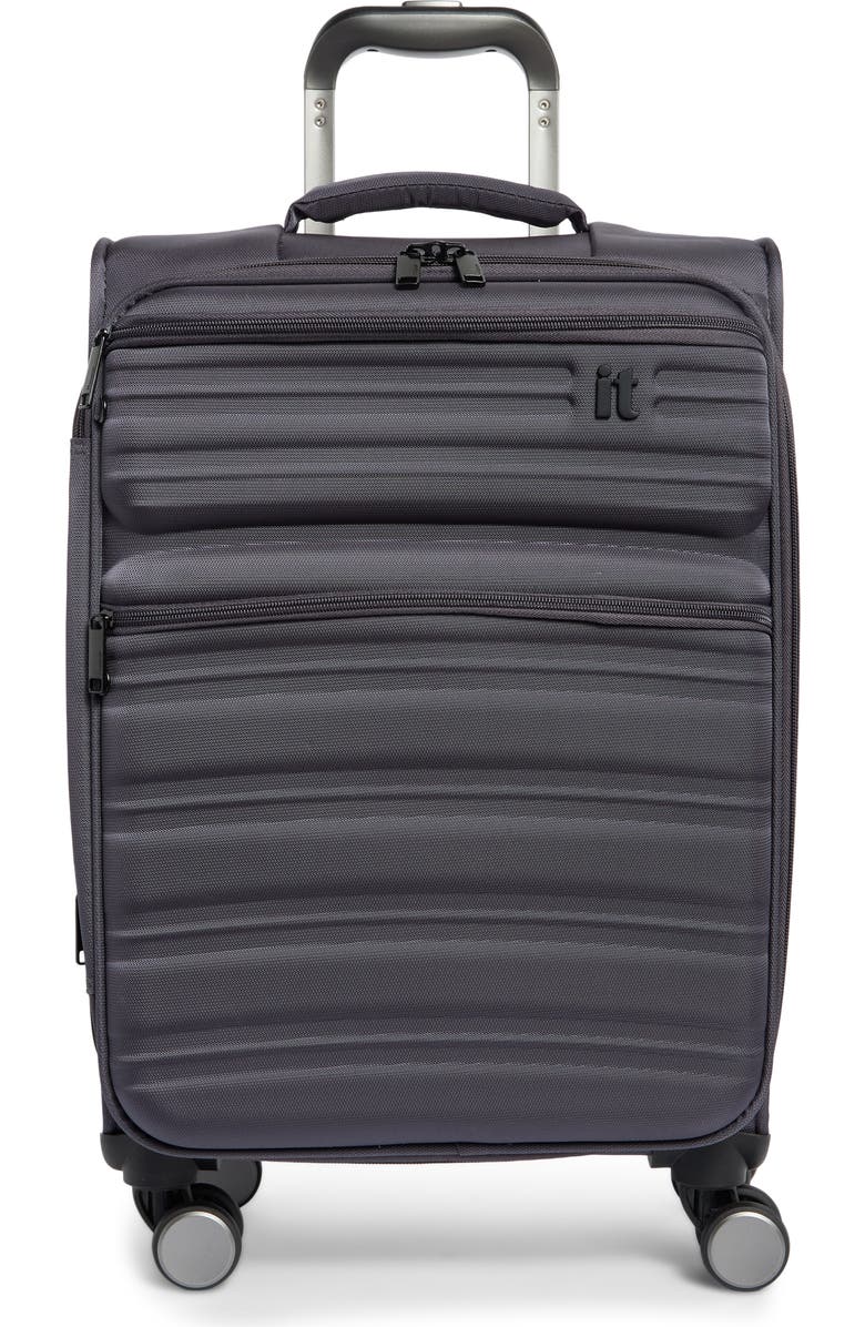 IT LUGGAGE Fusional 21-Inch Softside Carry-On Luggage, Main, color, Warm Charcoal