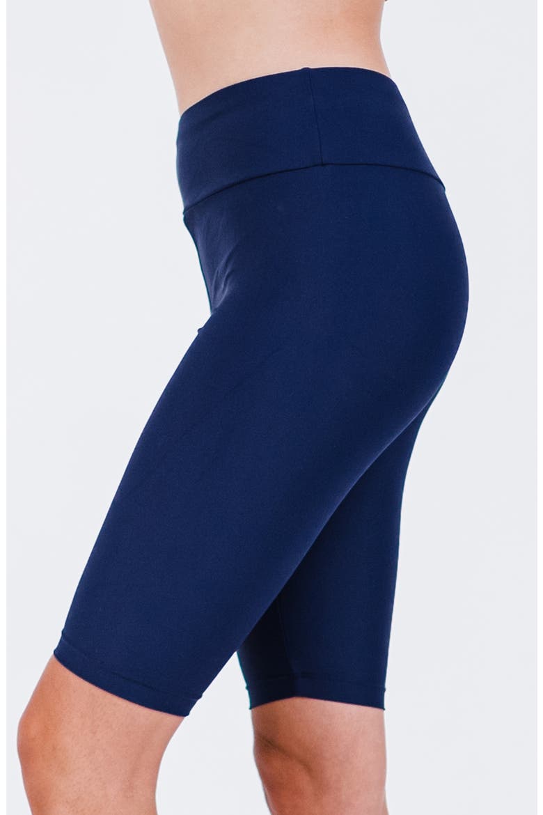 Long Bike Swim Shorts, Alternate, color, Navy