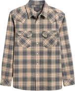 Pendleton Wyatt Plaid Cotton Snap-Up Shirt