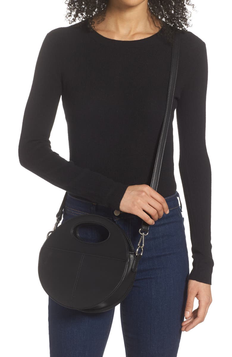 Sole Society Jane Faux Leather Crossbody Bag, Alternate, color,