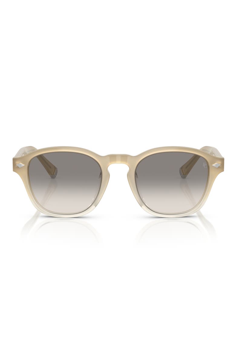 50mm Square Sunglasses, Main, color, WHITE/GREY/BEIGE