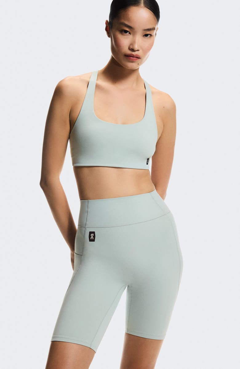 On Studio High Waist Bike Shorts, Alternate, color, Mineral