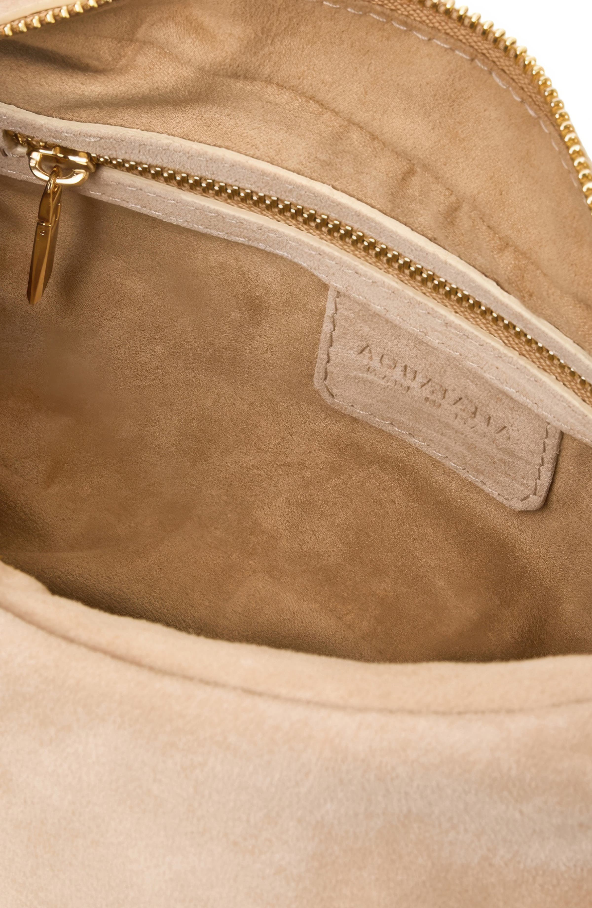 Luna Crescent Bag, Alternate, color, SAND SUEDE