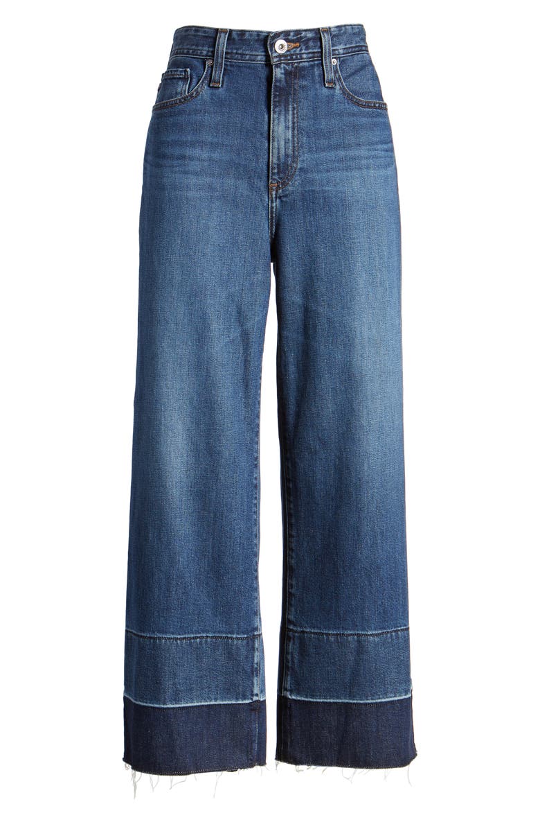 AG Etta High Waist Crop Wide Leg Jeans, Alternate, color, 