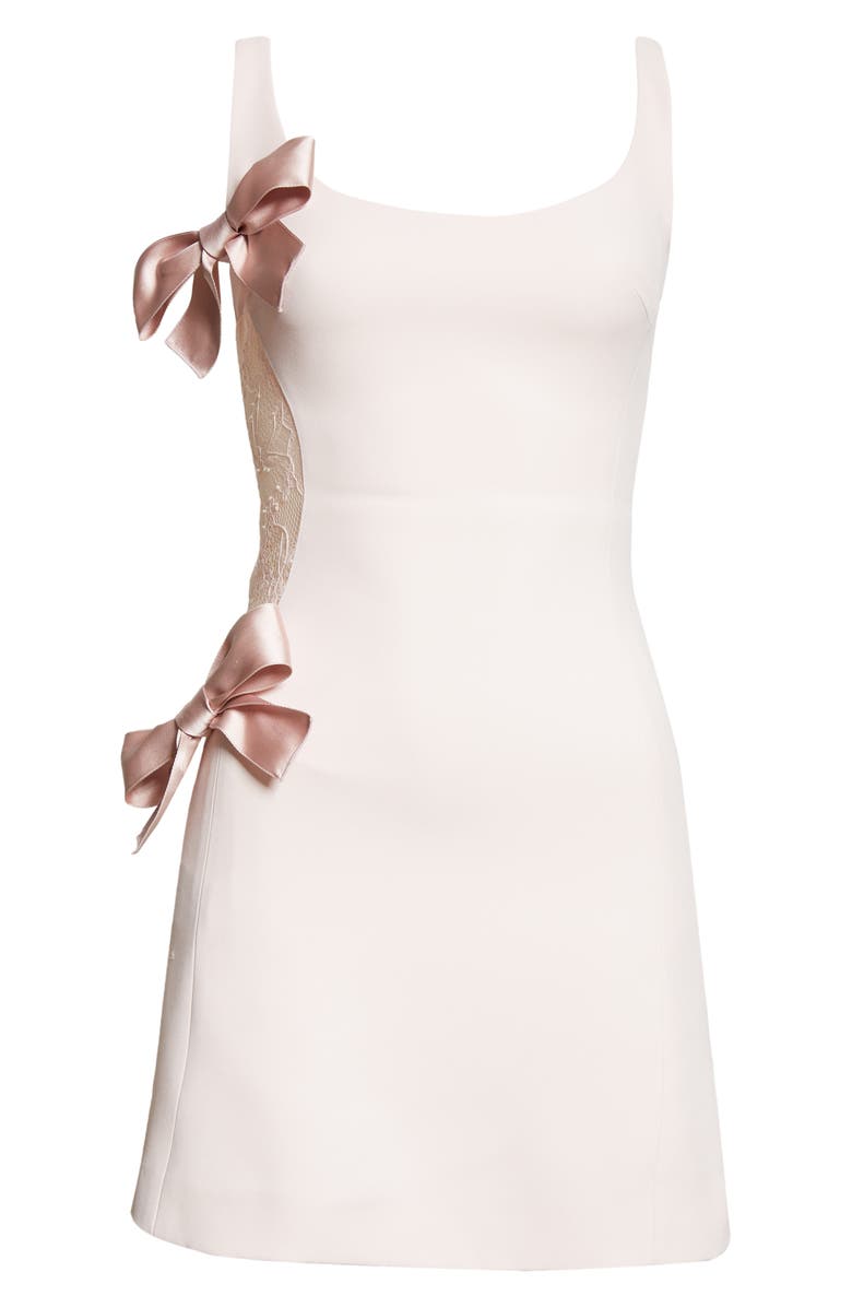 Giambattista Valli Lace Inset Bow Detail Dress, Alternate, color, 