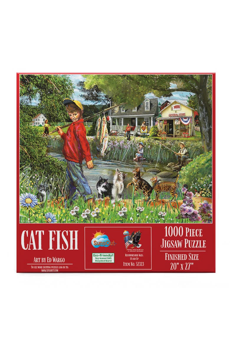 Cat Fish 1000 piece Jigsaw Puzzle for Adults, Alternate, color, Multicolor