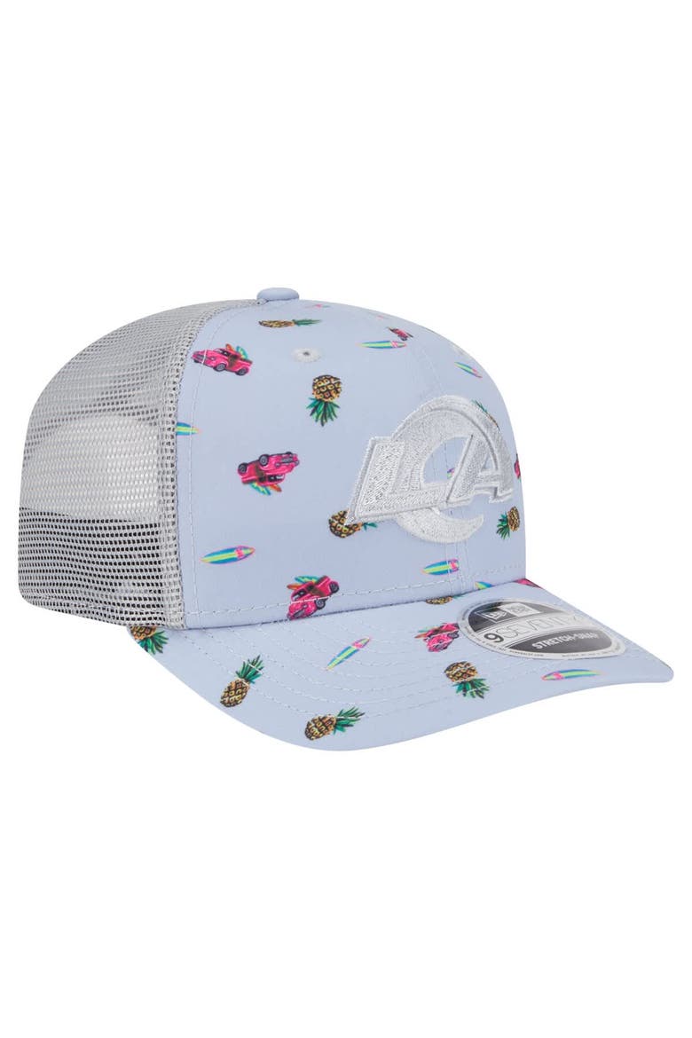 Men's New Era  Light Blue Los Angeles Rams Adventure Surfboard 9SEVENTY Adjustable Hat, Alternate, color, Light Blue