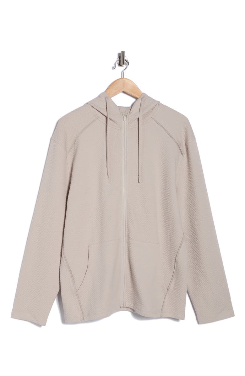 90 DEGREE BY REFLEX Oberon Jacquard Full Zip Hoodie, Main, color, 