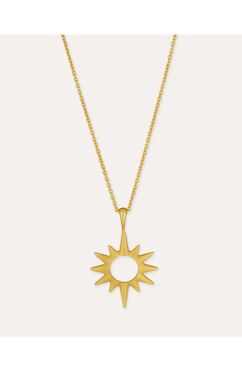 Ottoman Hands Star Pendant Necklace, Main, color, Gold