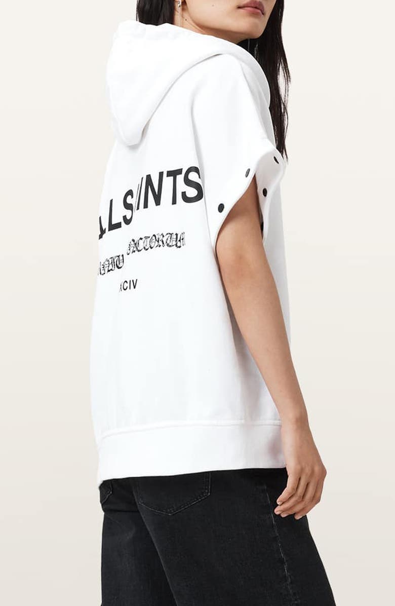 AllSaints Omnium Amphia Hoodie, Alternate, color, Optic White
