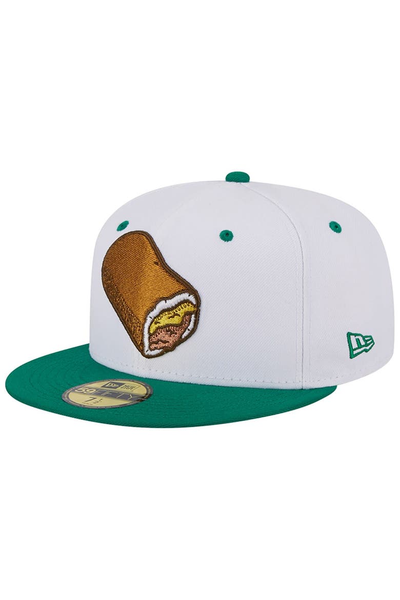 Men's New Era White Omaha Storm Chasers Theme Nights Omaha Runzas  59FIFTY Fitted Hat, Alternate, color, White