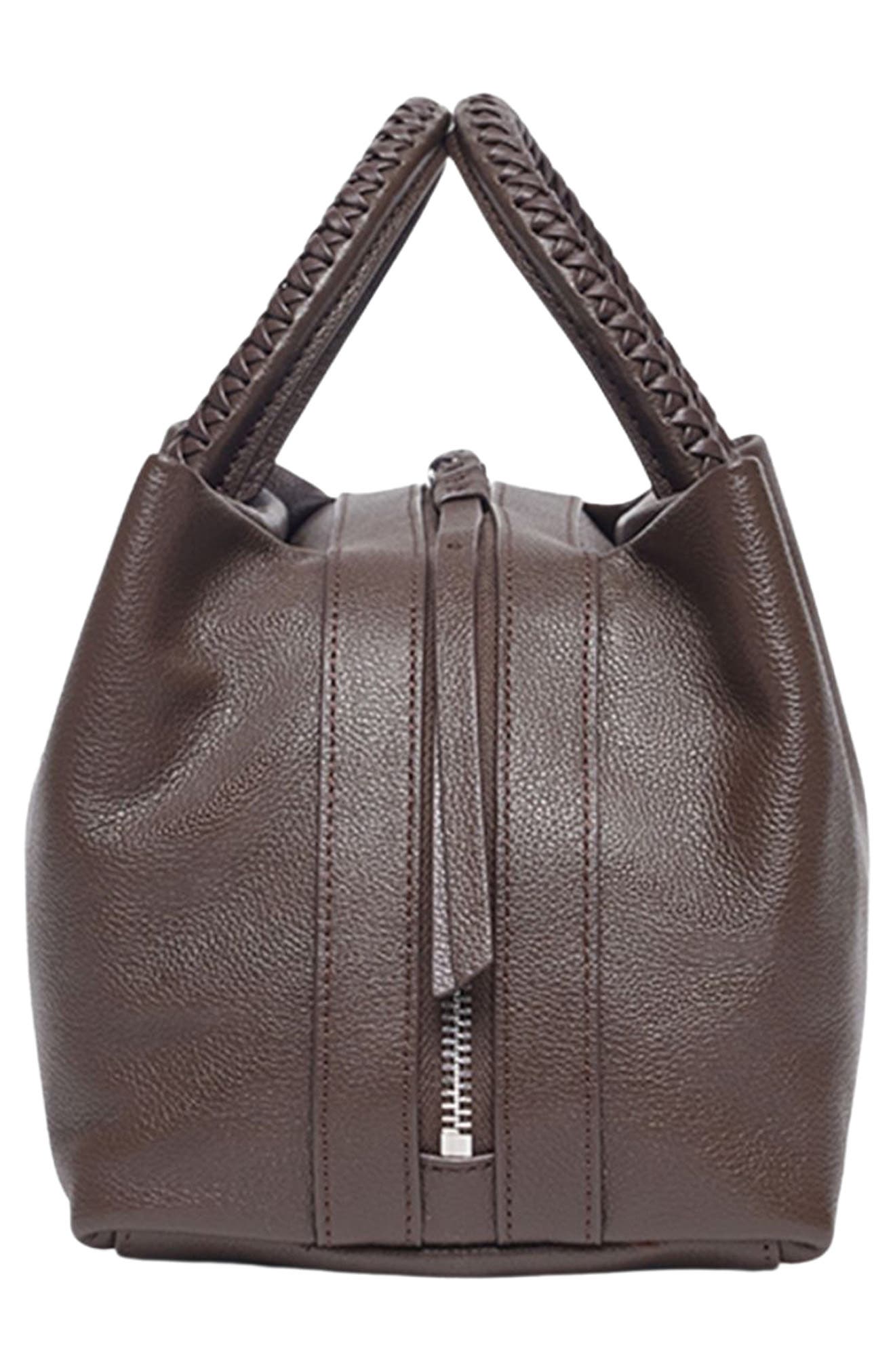 Oryany Roy Leather Satchel, Alternate, color, Espresso