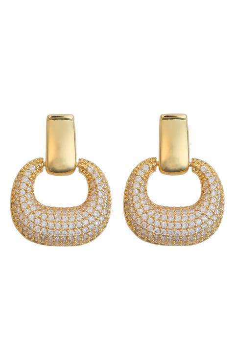 Pavé Drop Earrings