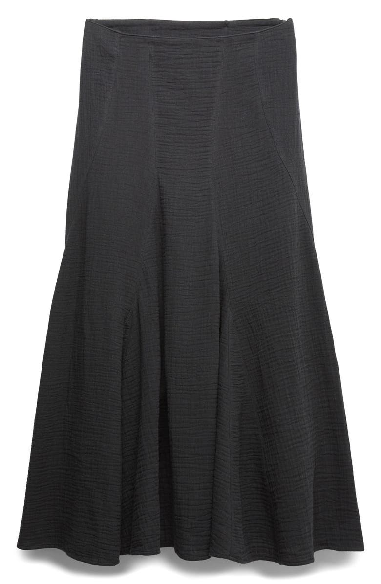 PER UNA BY M&S Cotton Maxi Skirt, Main, color, Black