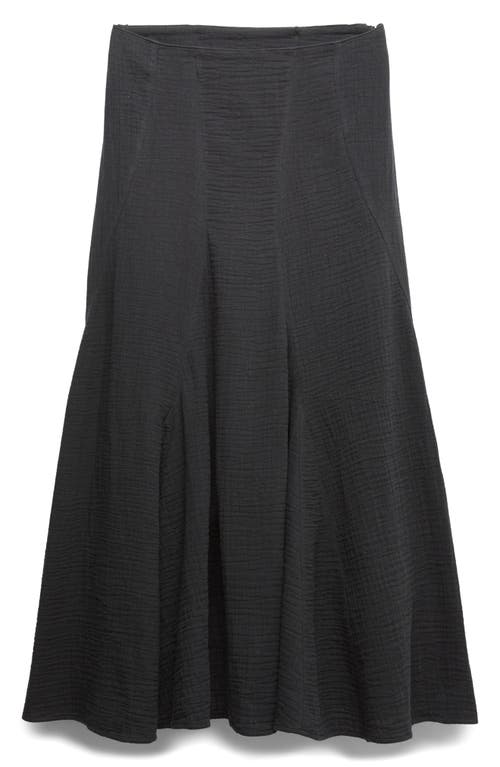 Per Una By M&s Cotton Maxi Skirt In Black