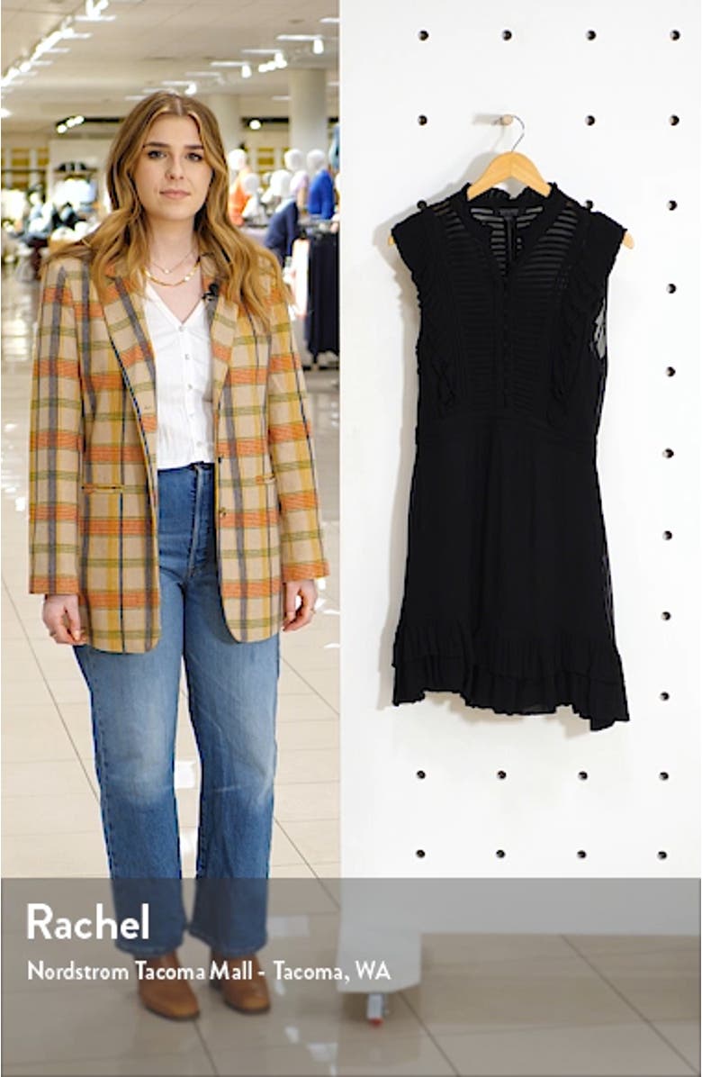 Lola Pintuck Chiffon Minidress, sales video thumbnail