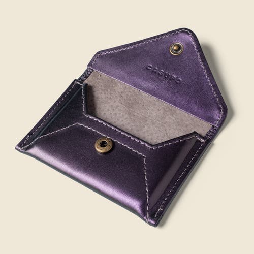 Casupo Mini Envelope Wallet With Rfid Protection In Purple