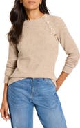 NIC+ZOE Thermal Knit Button Top