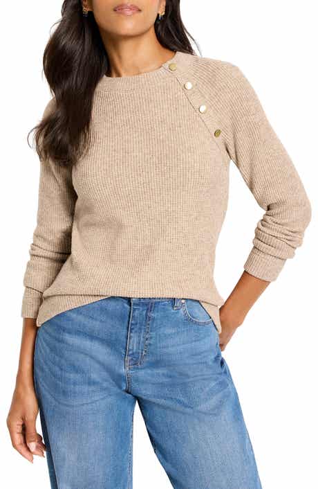 NIC+ZOE Thermal Knit Button Top