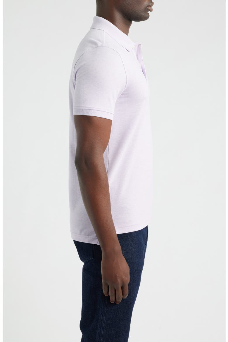 Stretch Supima® Cotton Piqué Polo, Alternate, color, PURPLE HEATHER