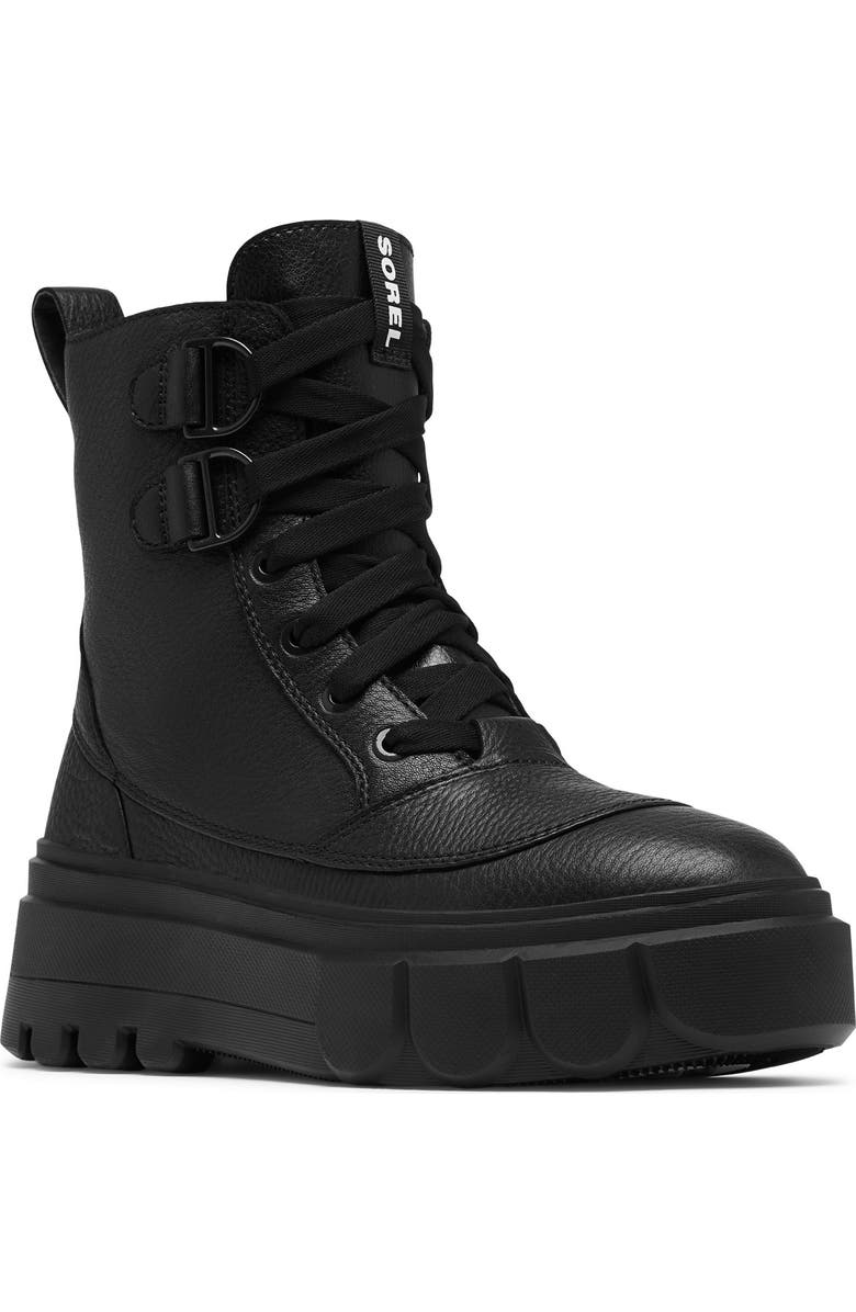 SOREL Caribou X Waterproof Leather Lace-Up Boot, Main, color,