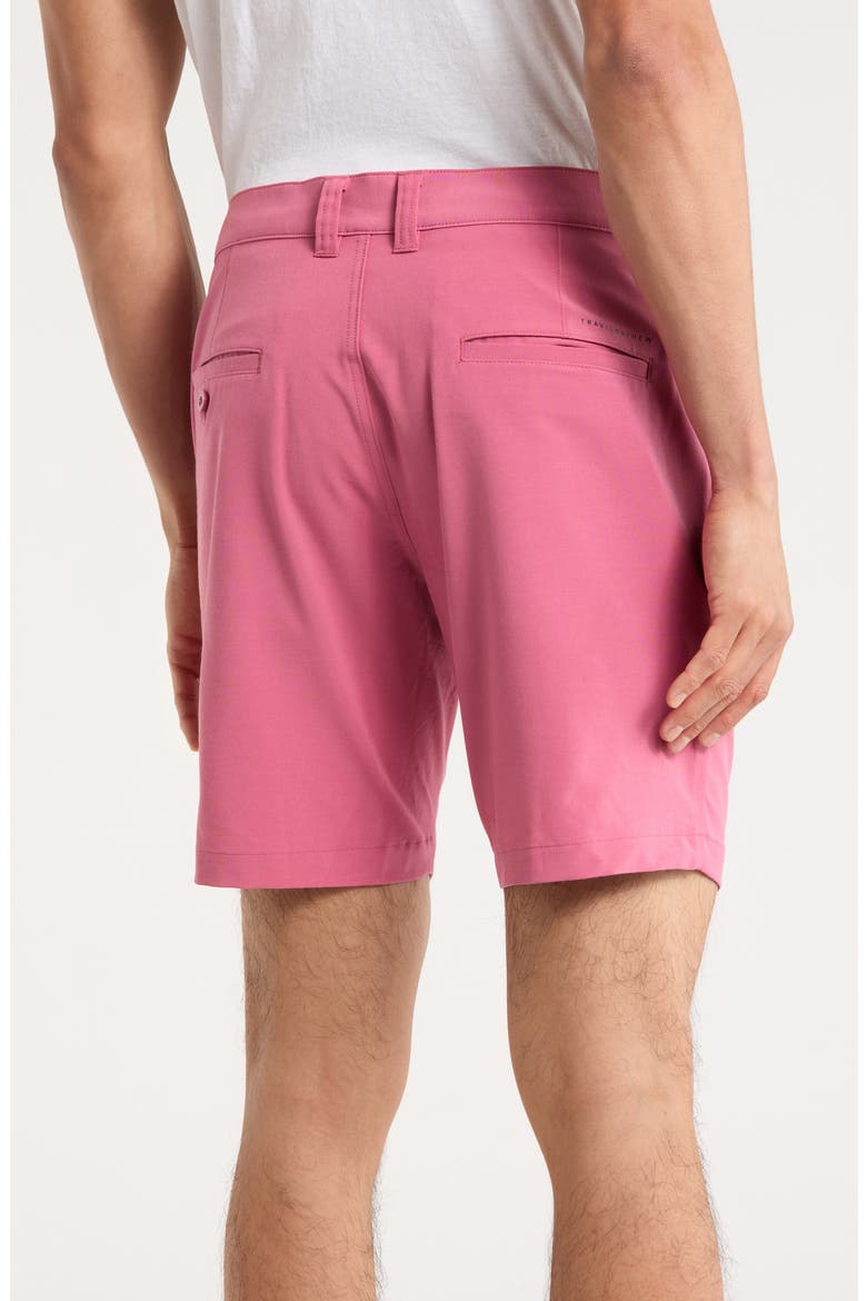 Open to Close Tech Chino Shorts, Alternate, color, ROSE WINE