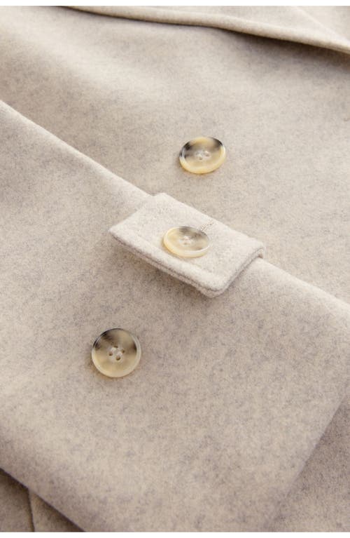 Next Double Breasted Coat In Brown