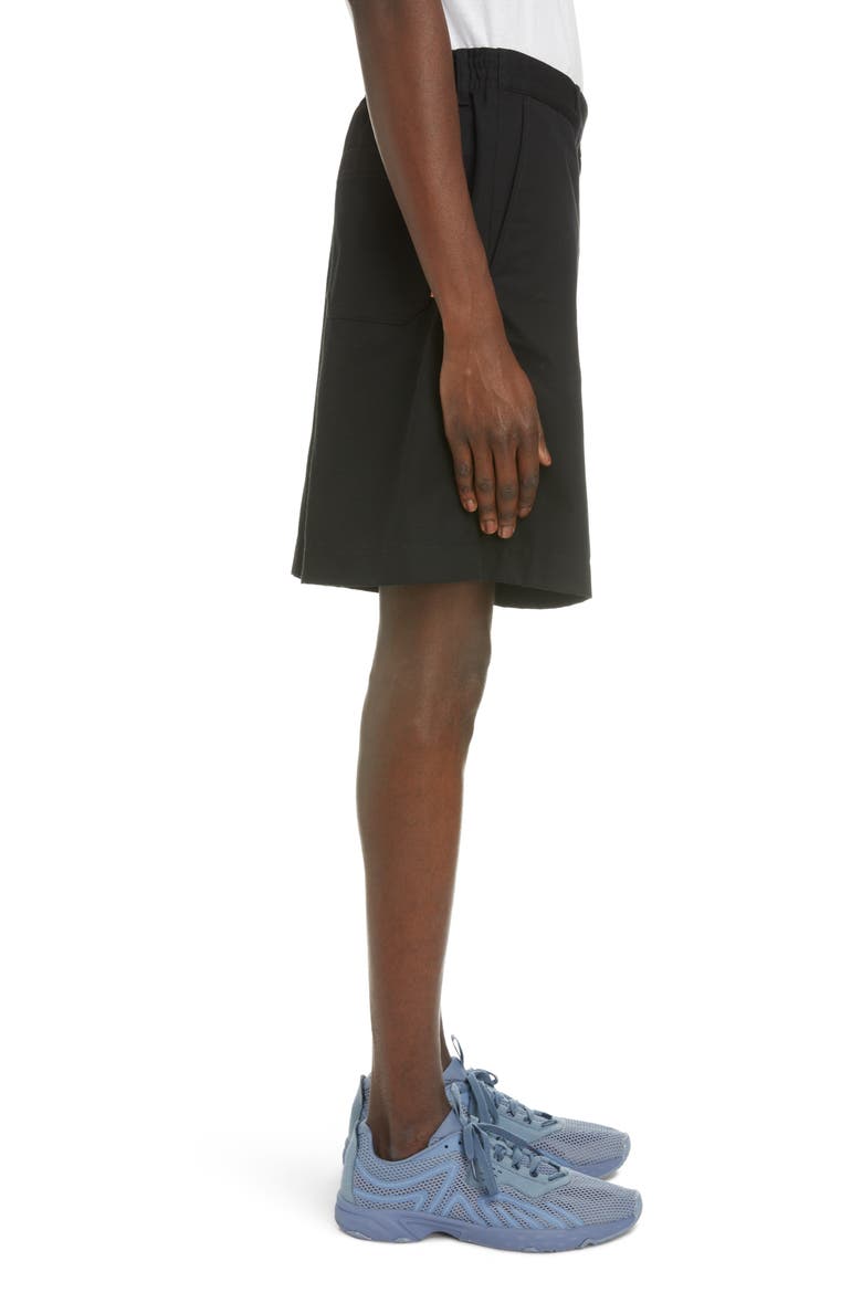 Cotton Blend Shorts, Alternate, color, BLACK