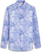 Bugatchi Julian Shaped Fit Linen Button-Up Shirt
