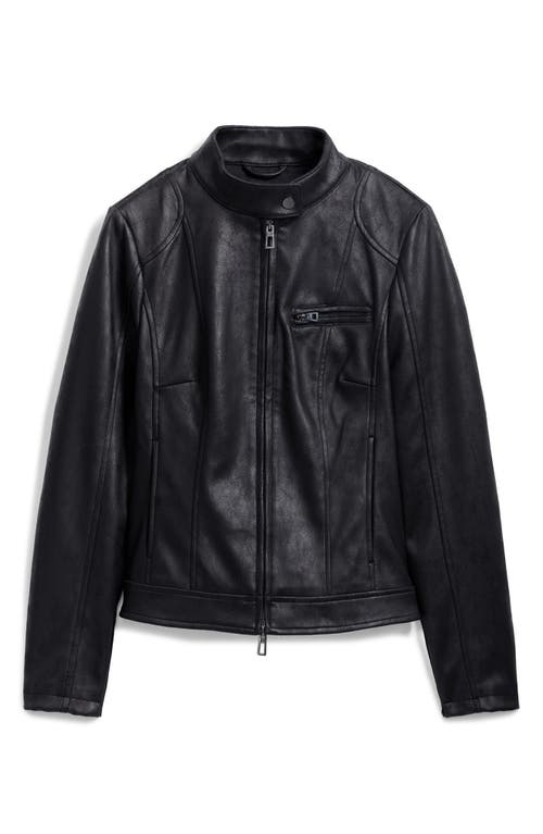 DESIGUAL DESIGUAL FAUX LEATHER MOTO JACKET