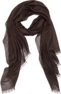 Nordstrom Striped Silk & Cashmere Scarf