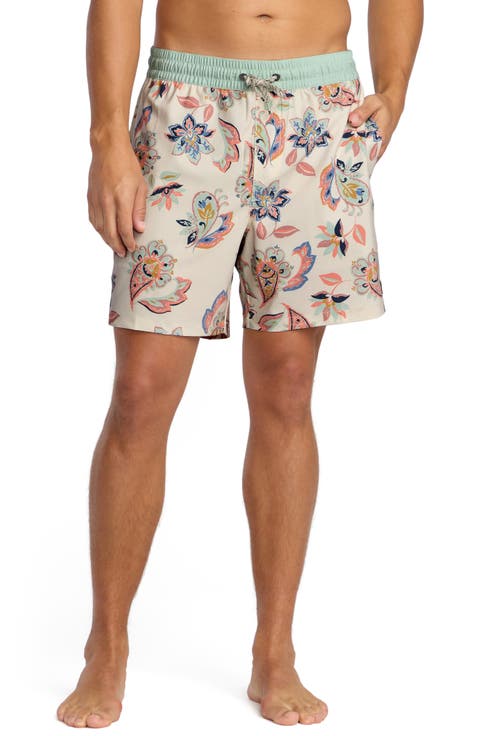 Cotton Blend Swim Shorts