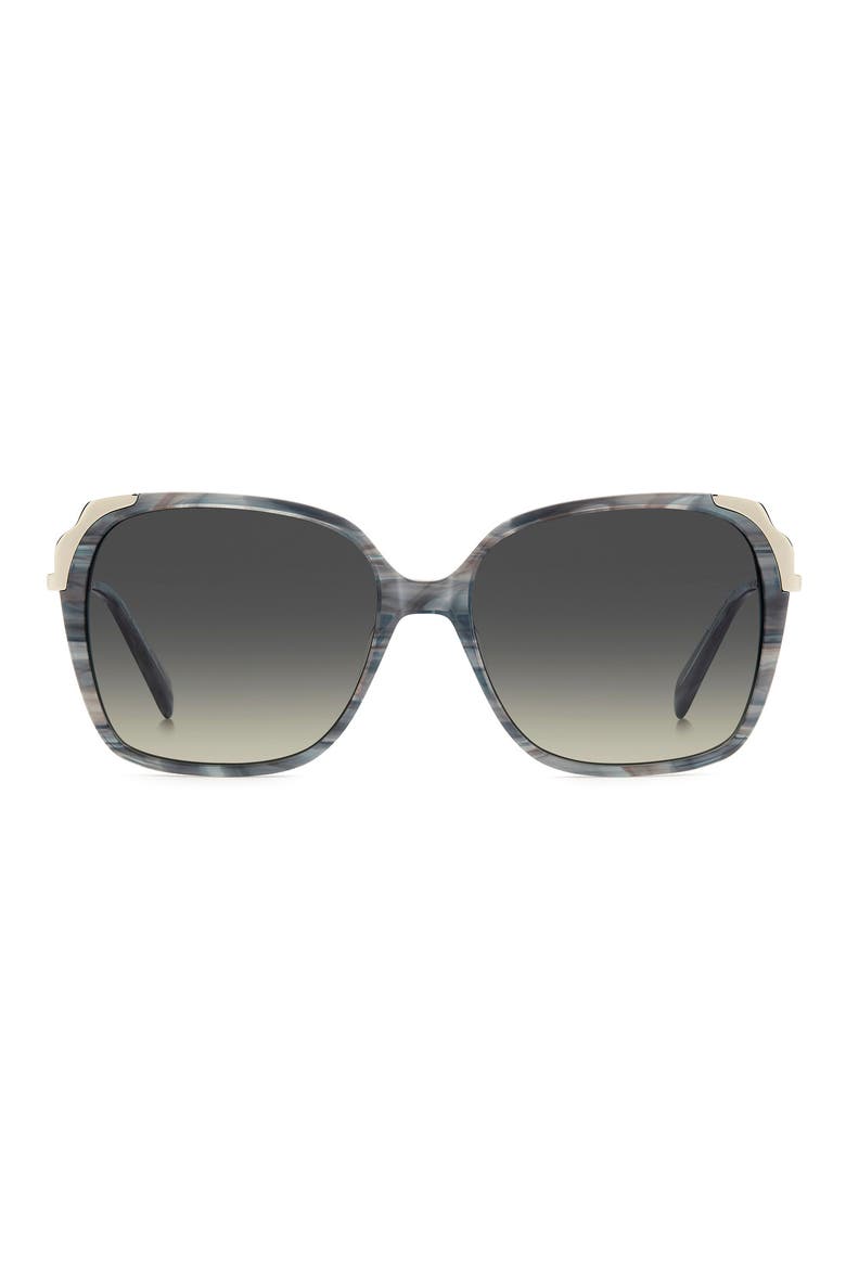 kenley 59mm gradient square sunglasses, Main, color, GREY HORN/ GREY BROWN DS