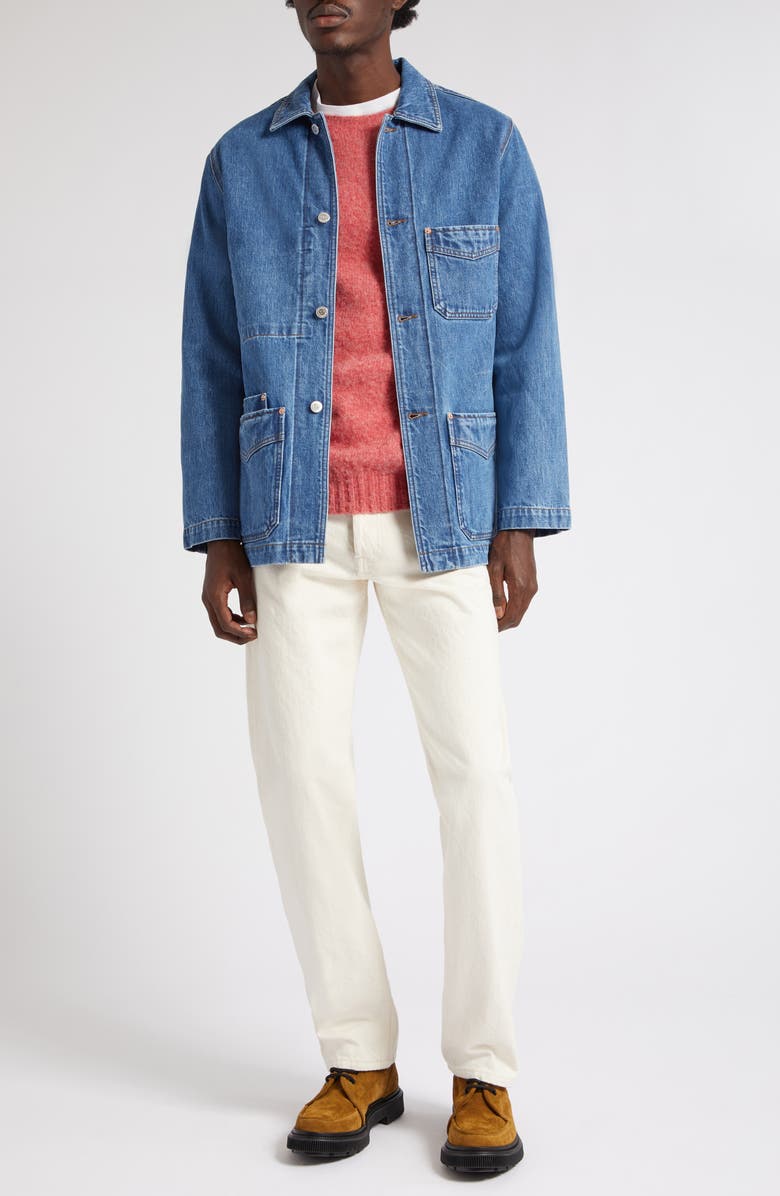 Drake's Brushed Wool Crewneck Sweater, Alternate, color,