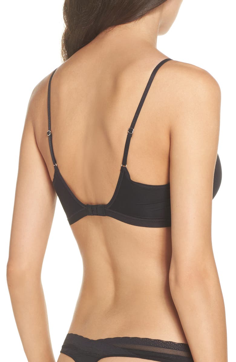 On Gossamer Next to Nothing Underwire T-Shirt Bra, Alternate, color, Black