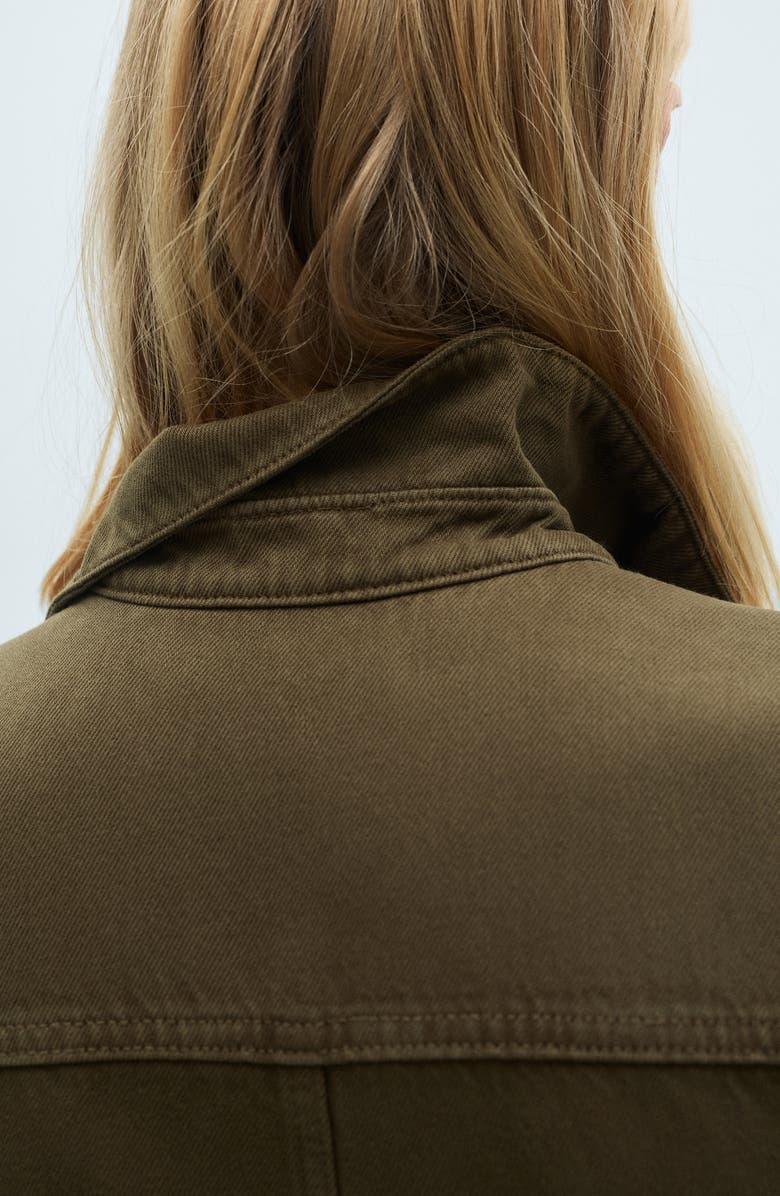 MANGO Sidney Long Sleeve Cotton Utility Jumpsuit, Alternate, color, 