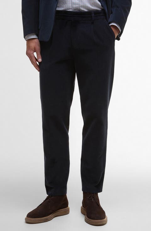 Wallington Pleated Stretch Corduroy Suit Pants